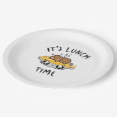 Lunch Time Papieren Bordje (Gekanteld)
