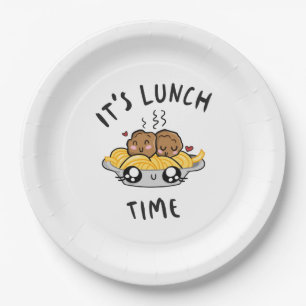 Lunch Time Papieren Bordje