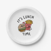 Lunch Time Papieren Bordje (Voorkant)
