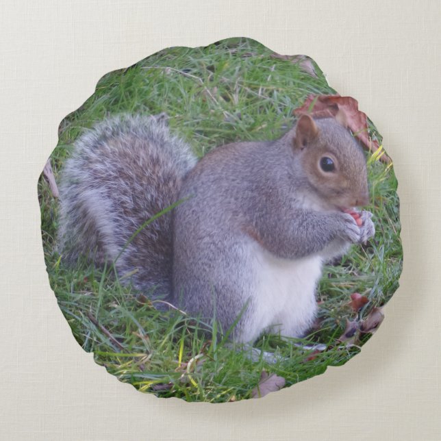 Lunch Time Round Pillow Rond Kussen (Achterkant)