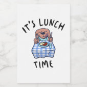 Lunch Time Voedselcontainer Etiket (Enkel label)