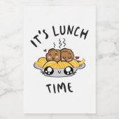 Lunch Time Voedselcontainer Etiket (Enkel label)