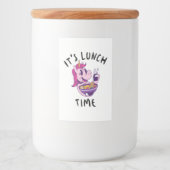 Lunch Time Voedselcontainer Etiket (Voorkant)