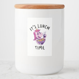 Lunch Time Voedselcontainer Etiket