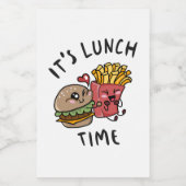 Lunch Time Voedselcontainer Etiket (Enkel label)