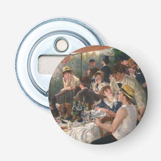 Lunch van de Boating Party - Auguste Renoir Button Flesopener (Voorkant)