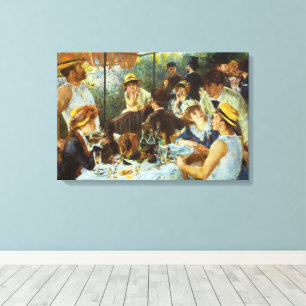 Lunch van de roeipartij van Pierre Renoir Canvas Afdruk