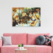 Lunch van de roeipartij van Pierre Renoir Canvas Afdruk (Insitu (Woonkamer))