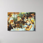 Lunch van de roeipartij van Pierre Renoir Canvas Afdruk (Voorkant)