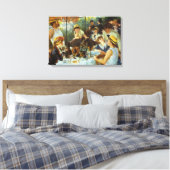 Lunch van de roeipartij van Pierre Renoir Canvas Afdruk (Insitu (Slaapkamer))