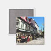 Lunch Vieux Quebec City Street Canada Magneet (Voorkant / Achterkant)