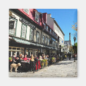 Lunch Vieux Quebec City Street Canada Magneet (Voorkant)