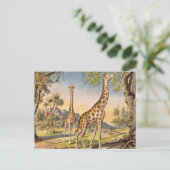 Lunch voor een Giraffe Briefkaart (Staand voorkant)