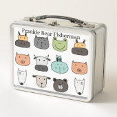 Lunchbox aanpassen - Animal Faces (Voorkant)