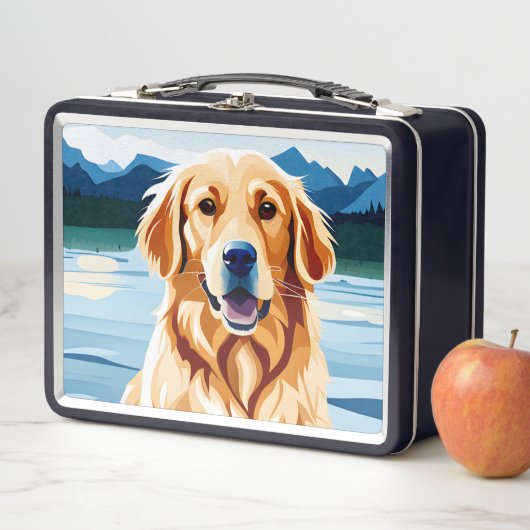 Lunchbox Blue golden retriever (In situ)