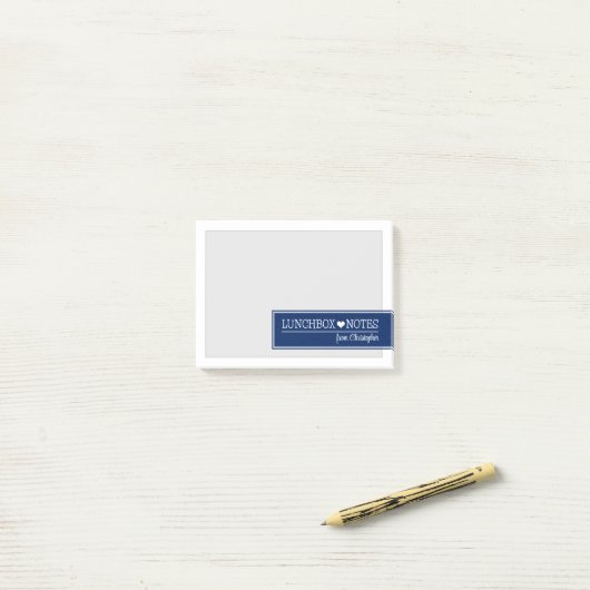 Lunchbox Liefdesbriefjes Post-it® Notes (Op bureau)