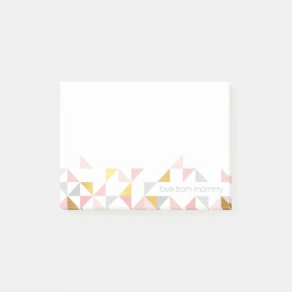 LUNCHBOX LOVE NOOT modern aztec driehoekspatroon Post-it® Notes