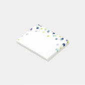 LUNCHBOX LOVE NOTA modern bold confetti blue green Post-it® Notes (Schuin)