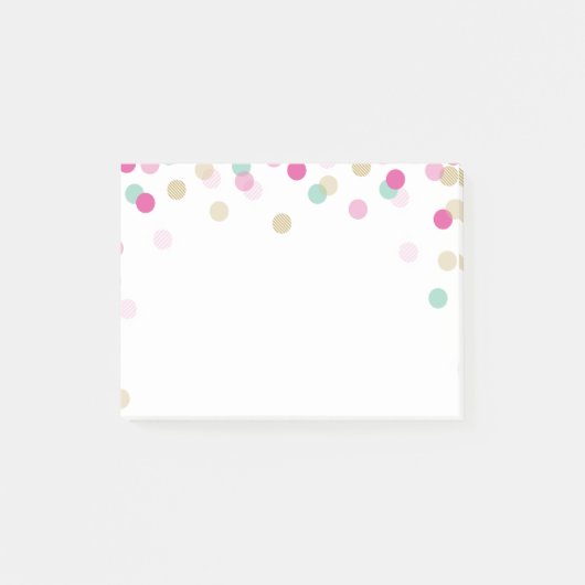 LUNCHBOX LOVE NOTE trendy schattige confetti roze  (Voorkant)