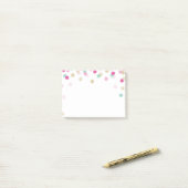 LUNCHBOX LOVE NOTE trendy schattige confetti roze  (Op bureau)