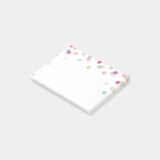 LUNCHBOX LOVE NOTE trendy schattige confetti roze (Schuin)