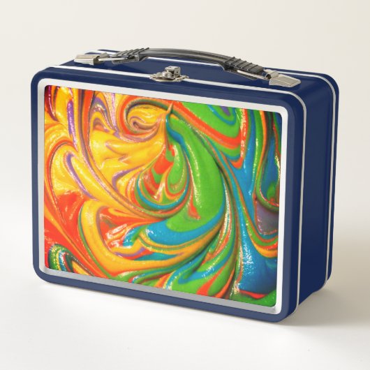 lunchbox met draaiende verf (Voorkant)