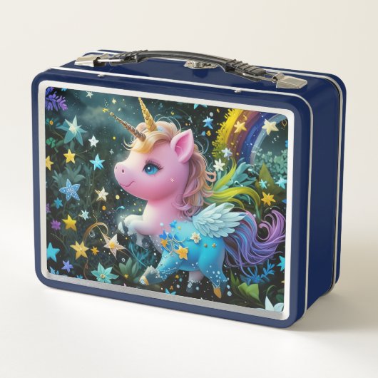 Lunchbox met eenhoorns (Achterkant)