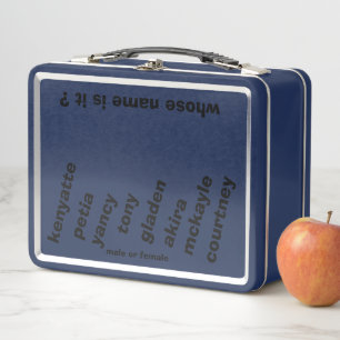 Lunchbox met Unisex Names bY metropolim