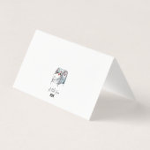 Lunchbox Notities Gepersonaliseerd met Jouw naam Visitekaartje (Achterkant)