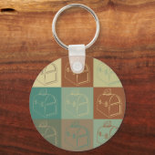 Lunchbox Pop Art Sleutelhanger (Voorkant)