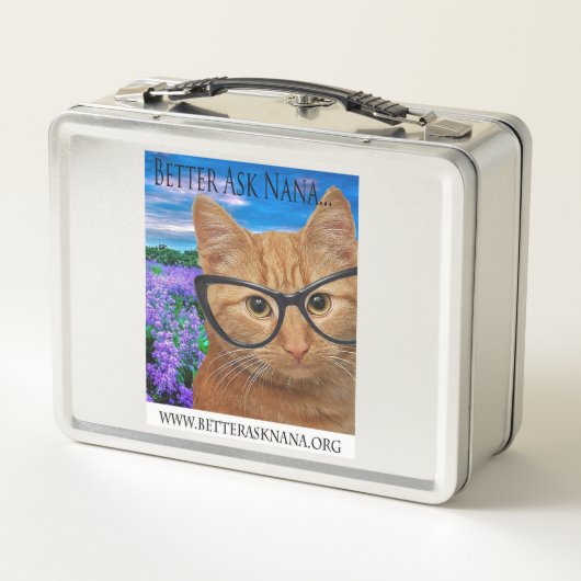 Lunchbox RVS Beter Vraag Nana (Achterkant)