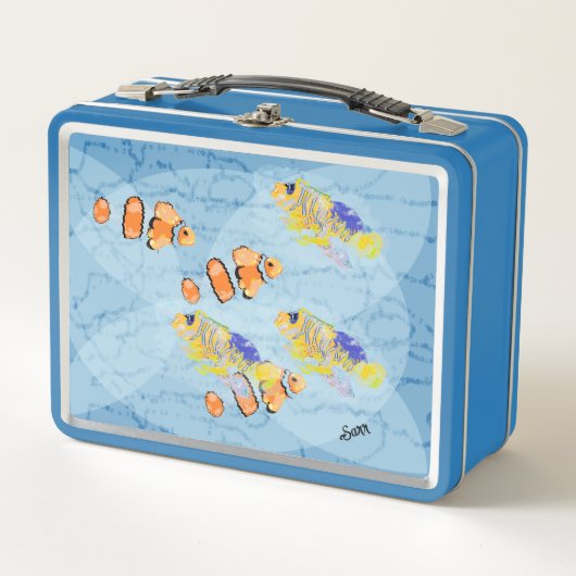 Lunchbox: school voor tropische vissen (Voorkant)