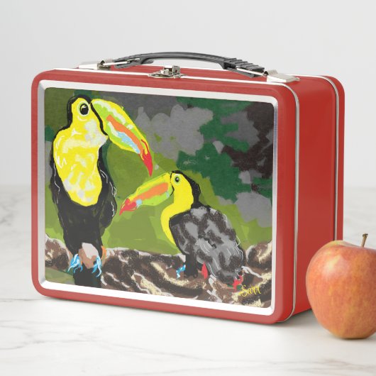 Lunchbox: tropische papegaaien (In situ)