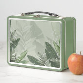 Lunchbox van gebladerte metaal (In situ)