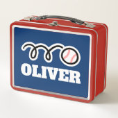 lunchbox van kind met aangepaste honkbalsporten (Voorkant)