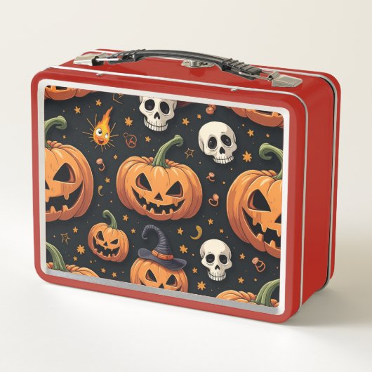 lunchbox van pompoenmetaal (Achterkant)