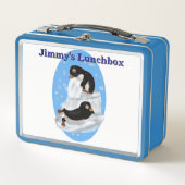 Lunchbox voor dutjes pinguïns (Voorkant)