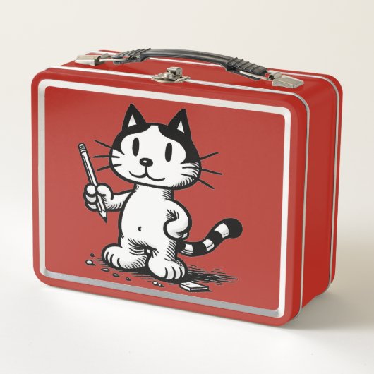 Lunchbox voor schoolkatten (Voorkant)
