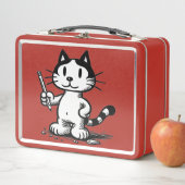 Lunchbox voor schoolkatten (In situ)