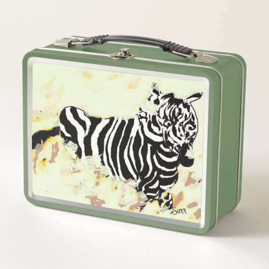 Lunchbox: Zebra, op de vlucht (Voorkant)