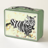 Lunchbox: Zebra, op de vlucht (Achterkant)