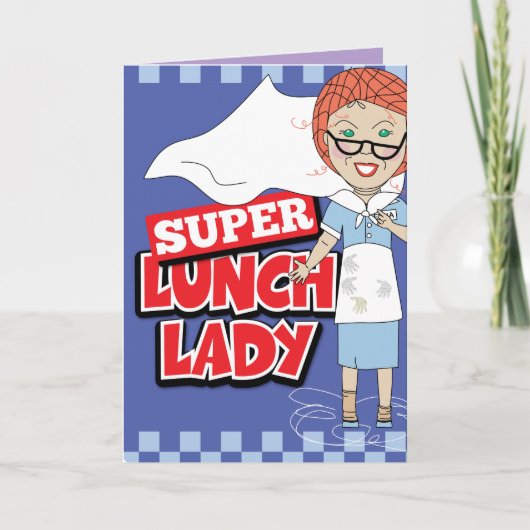 Lunchdame Bedankkaart (Voorkant)