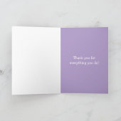 Lunchdame Bedankkaart (Binnen)