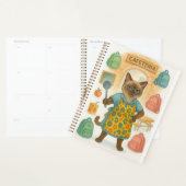 Lunchdame die eten serveert op school planner (Display)