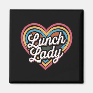 Lunchdame Hart Cafetariamedewerkster Magneet