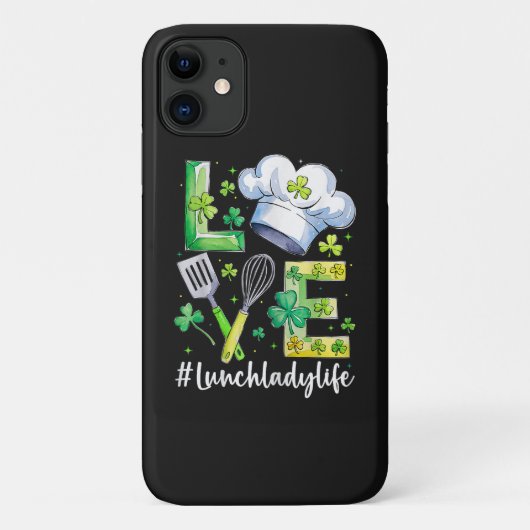 Lunchdame Leven Gelukkige St. Patrick's Dag Case-Mate iPhone Case (Achterkant)