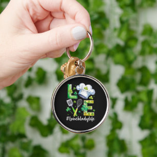 Lunchdame Leven Gelukkige St. Patrick's Dag Sleutelhanger
