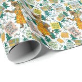 Lunchdame Levenscoach voor Kat Liefhebbers Cafetar Cadeaupapier (Rol Hoek)