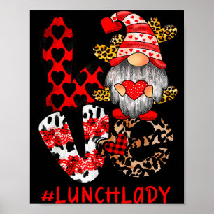 Lunchdame Liefde Kabouter Hart Valentijnsdag Cafet Poster