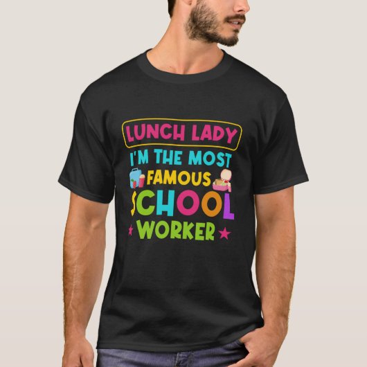 Lunchdame Schoolkantinejuffrouw T-shirt (Voorkant)